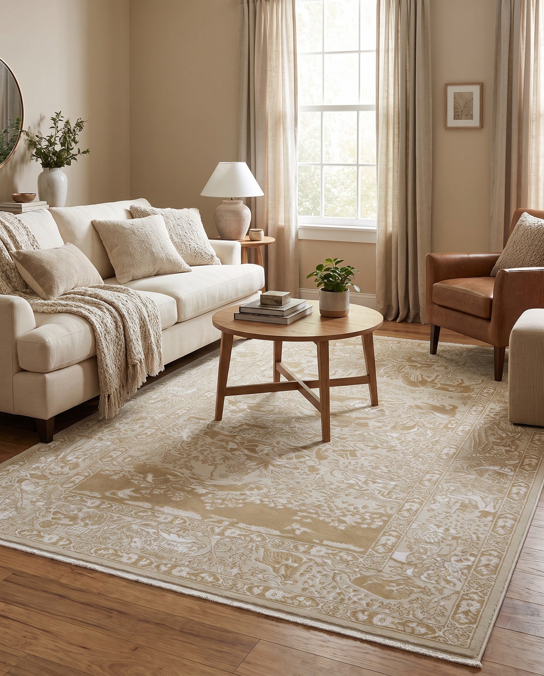 5' 3 x 8' Nain Design Rug