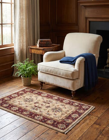 1' 11 x 2' 11 Hand Knotted Ziegler Rug