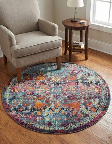 Red Budapest Round Rug