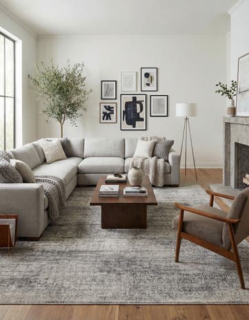 Gray Finsbury Square Rug