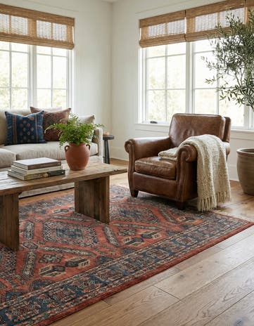 4' 2 x 6' 4 Hand Knotted Kazak Oriental Wool Rug