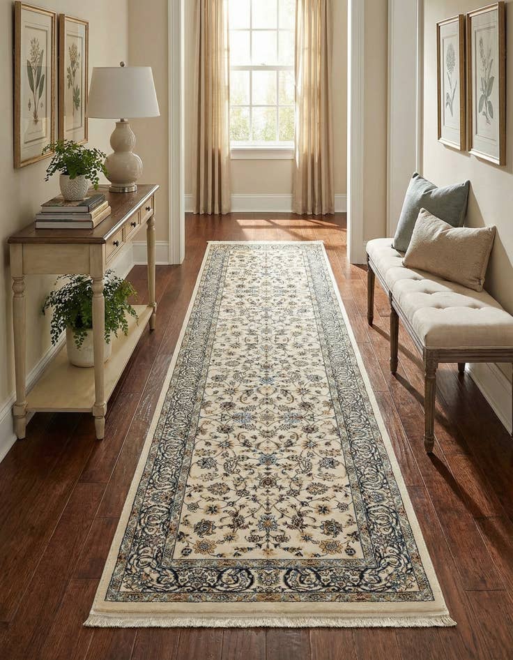 Detail image of 3' x 13' Nain Design Runner Rug