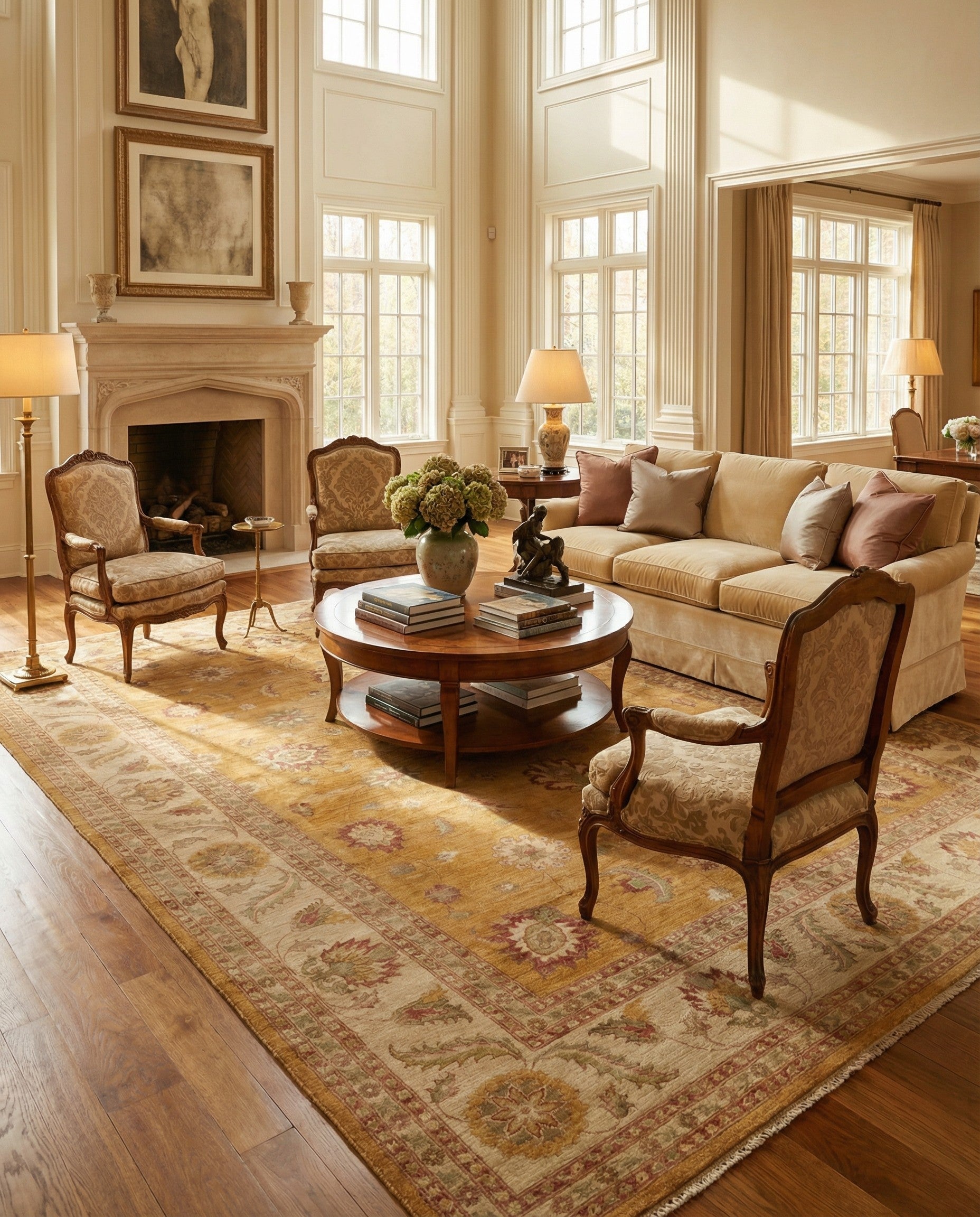 11' 9 x 17' 7 Hand Knotted Peshawar Ziegler Rug