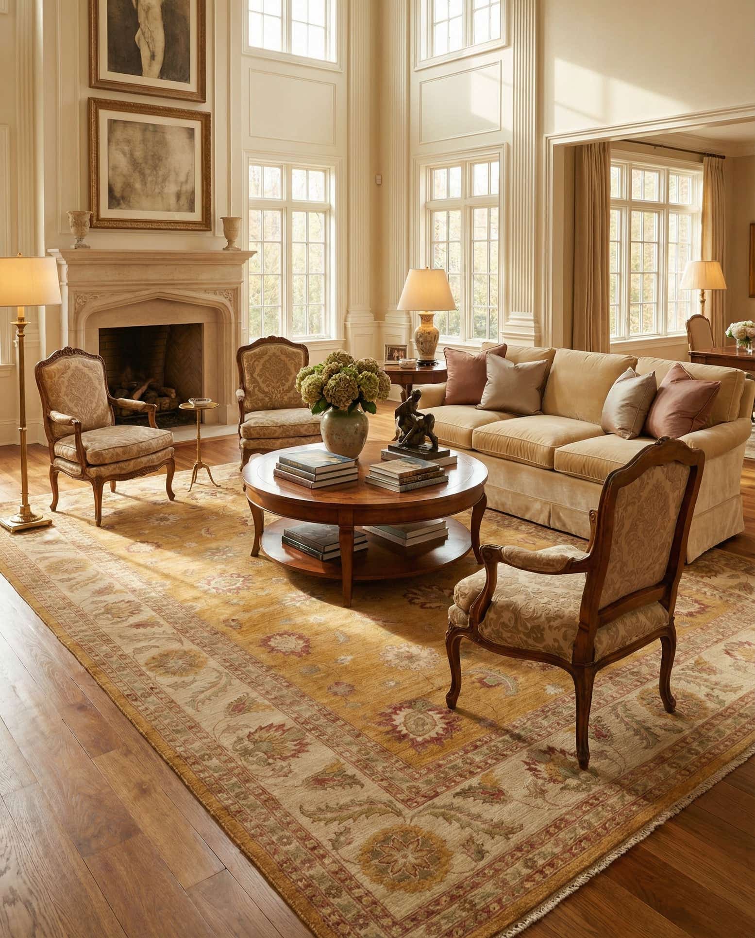 11' 9 x 17' 7 Hand Knotted Peshawar Ziegler Rug