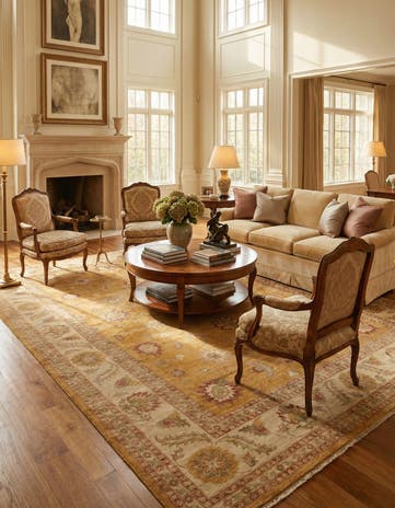 11' 9 x 17' 7 Hand Knotted Peshawar Ziegler Rug