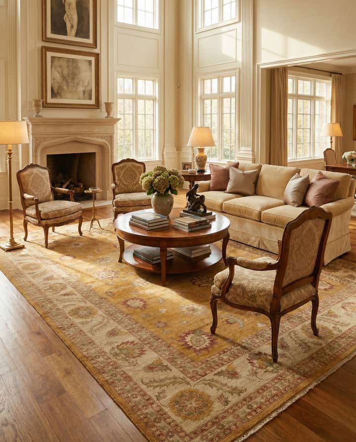 11' 9 x 17' 7 Hand Knotted Peshawar Ziegler Rug