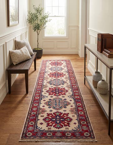 2' 6 x 8' 8 Hand Knotted Kazak Runner Rug