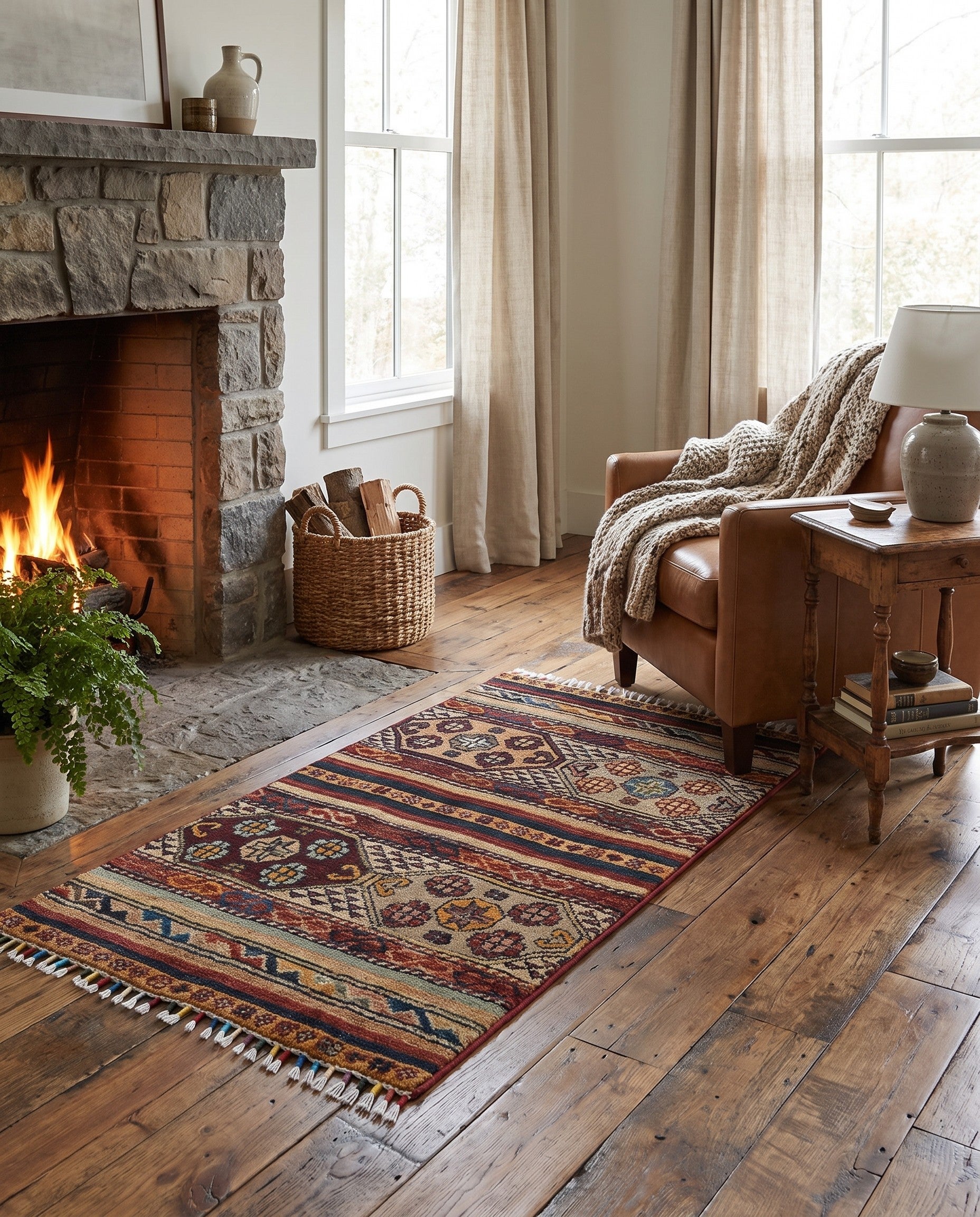 1' 8 x 3' 3 Hand Knotted Ariana Ziegler Rug