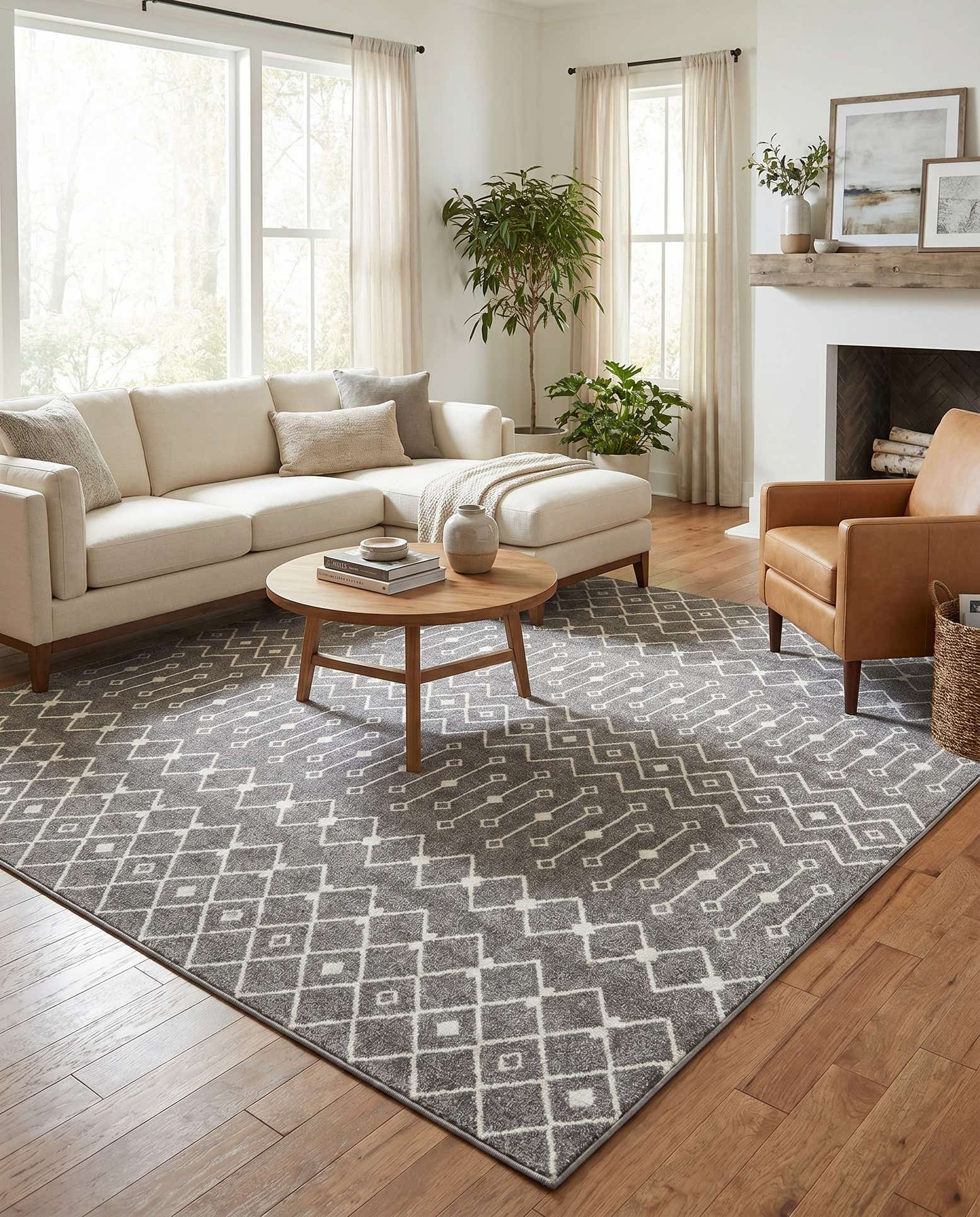 10' x 10' Moroccan Trellis Square Rug
