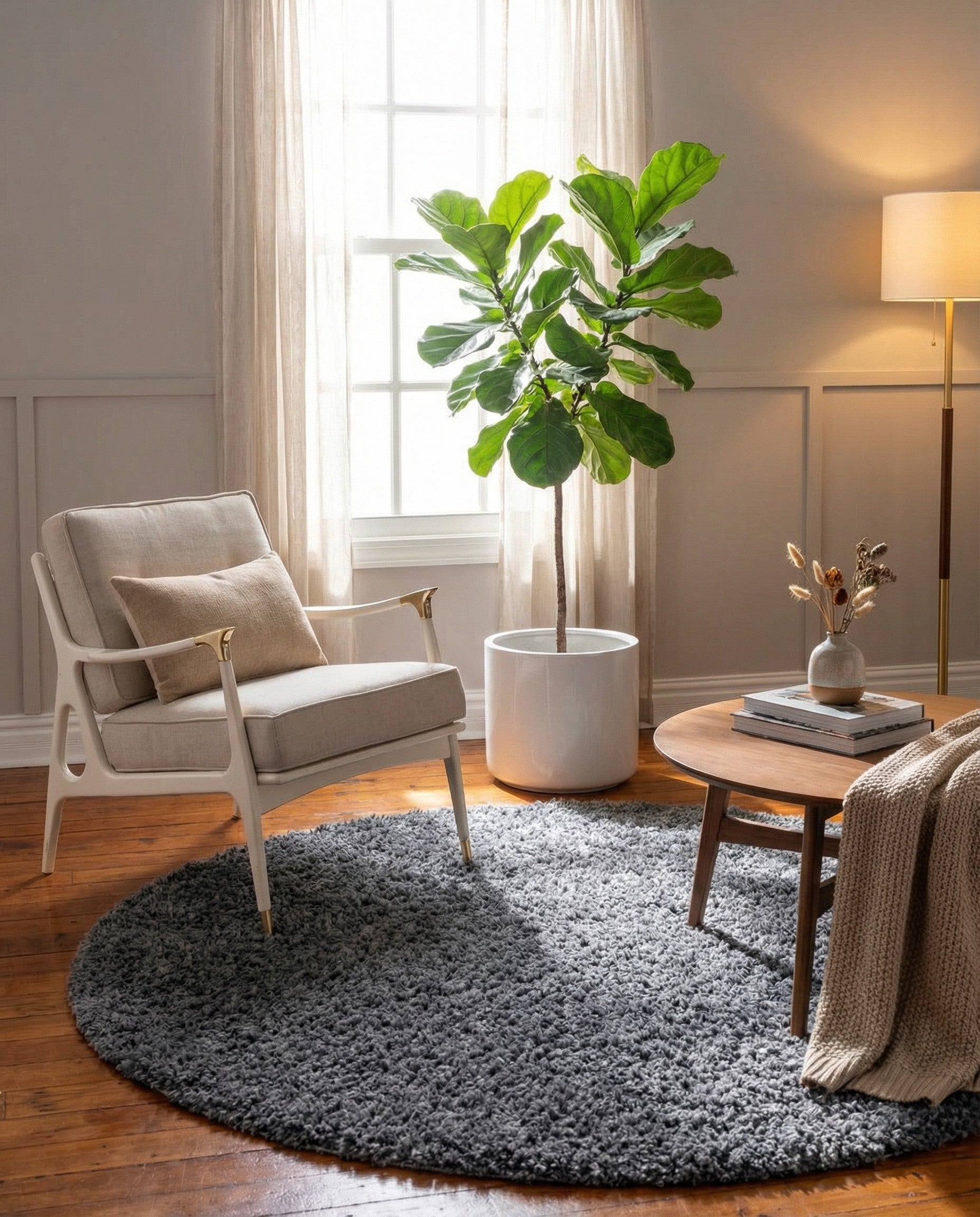 7' x 7' Zermatt Shag Round Rug