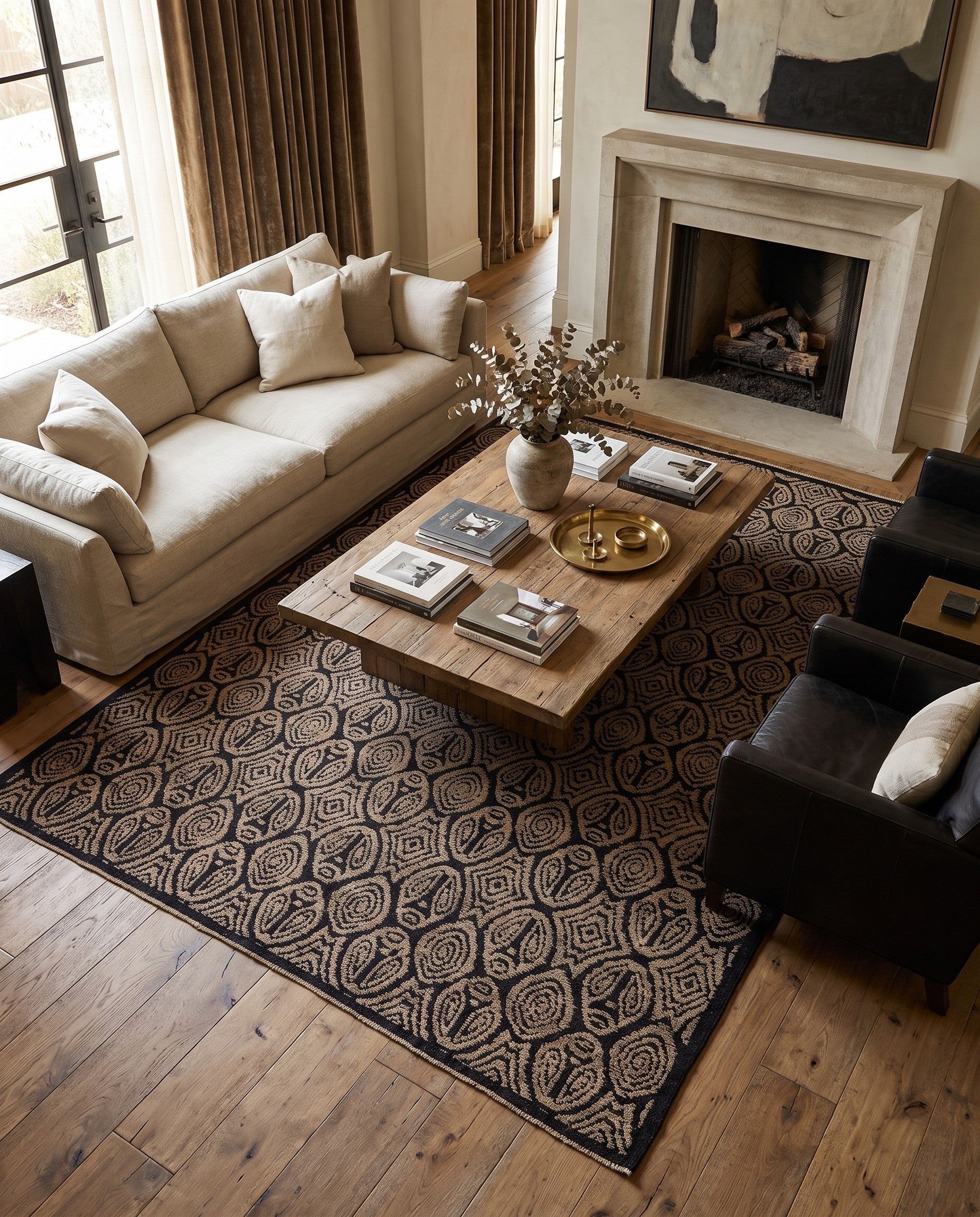 9' 3 x 12' 3 Hand Knotted Darya Wool Rug