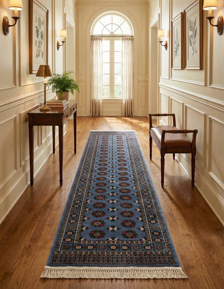 Detail image of 2' 7 x 10' Bokhara Runner Rug