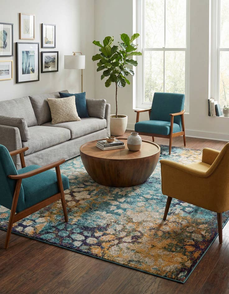 Detail image of 8' x 10' Washable Carnevale Rug