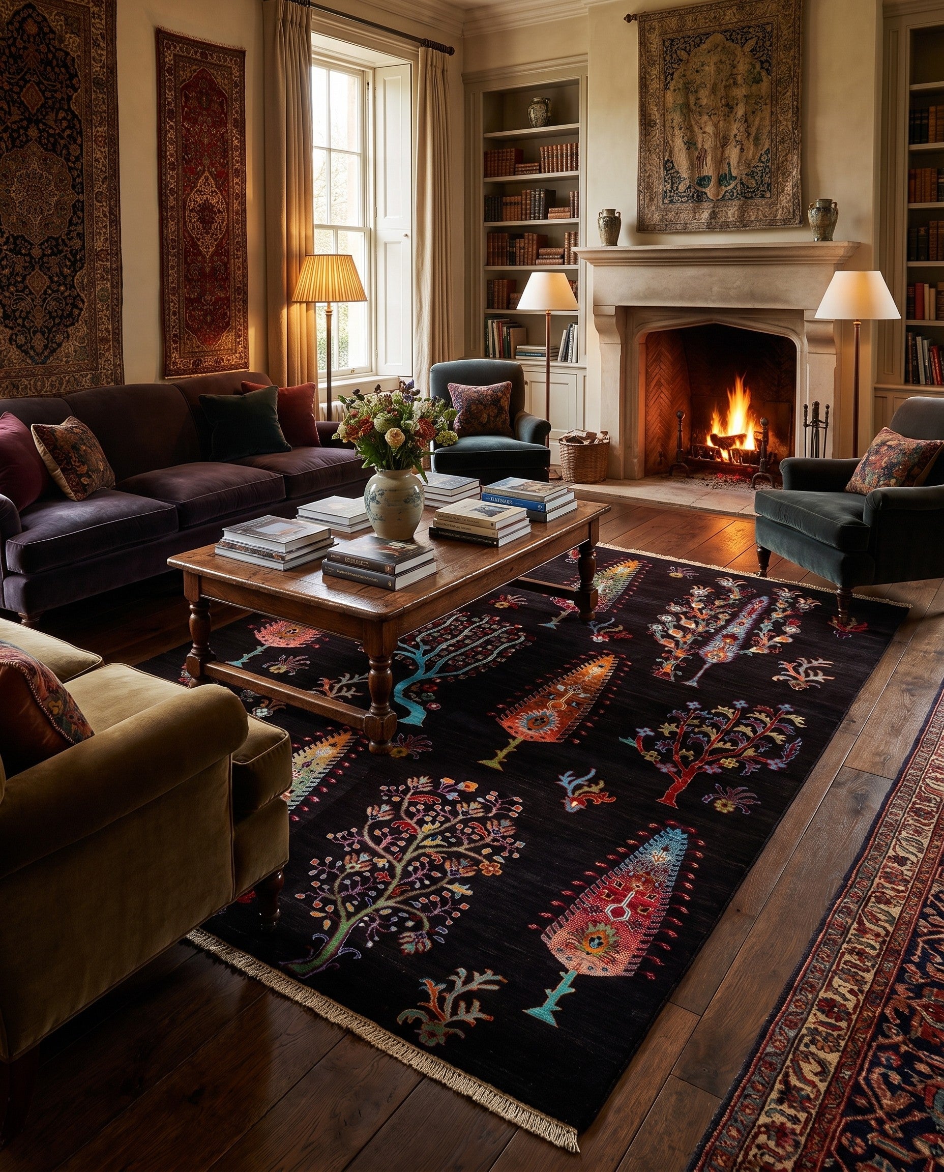 4' 11 x 6' 6 Hand Knotted Ariana Ziegler Rug