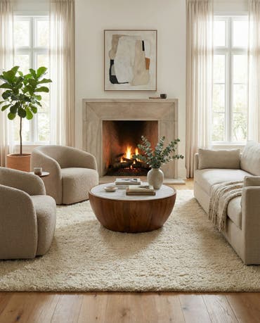  10' x 10' Haka Deluxe Shag Square Rug