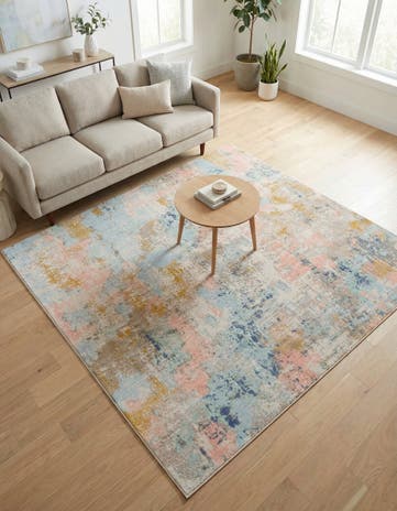 6' x 6' Lotus Square Rug