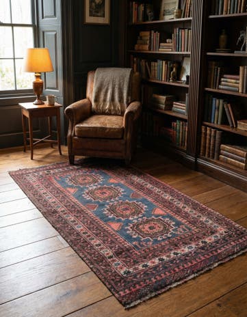 3' 3 x 5' 10 Hand Knotted Ultra Vintage Persian Wool Rug