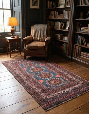 3' 3 x 5' 10 Hand Knotted Ultra Vintage Persian Wool Rug