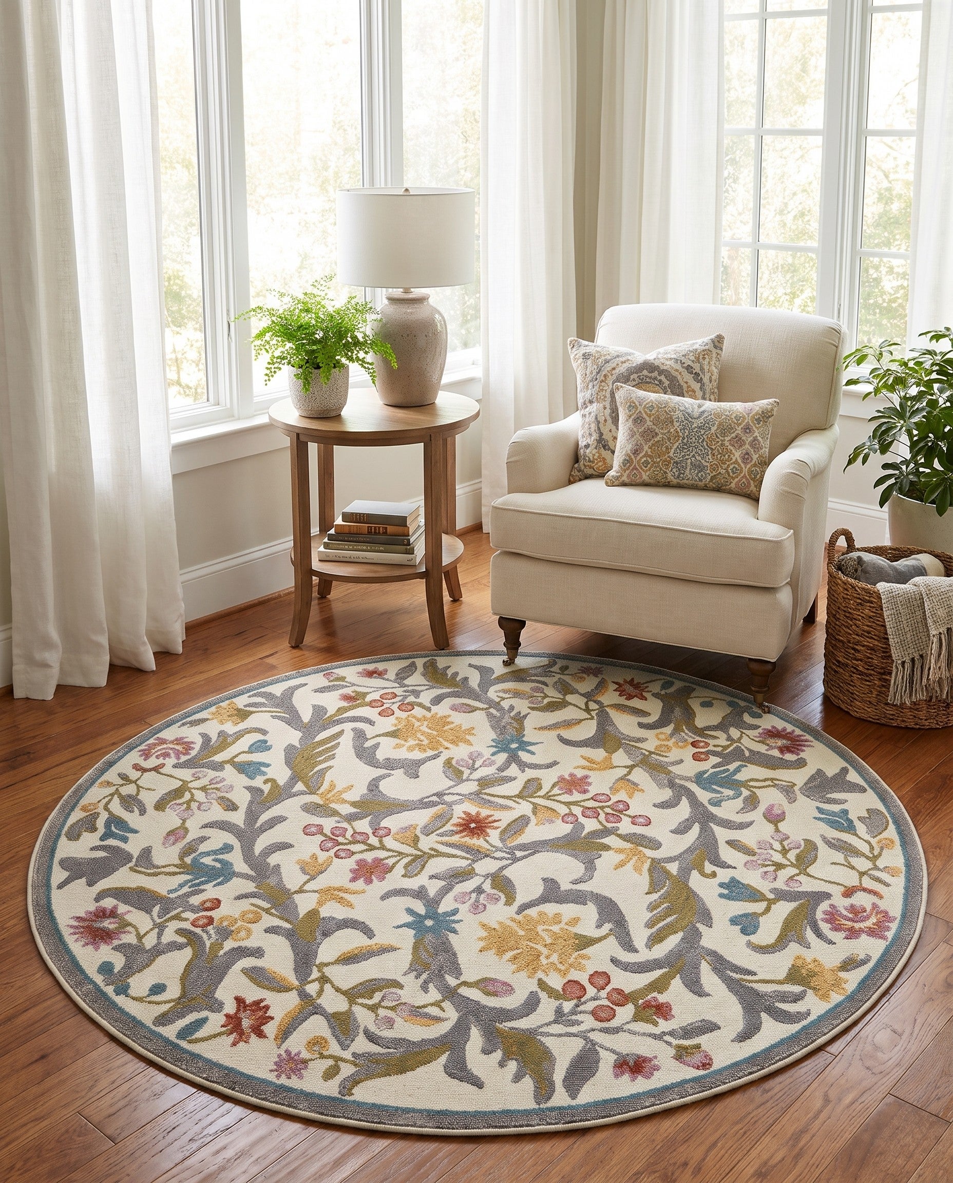 155cm x 155cm Blossom Round Rug