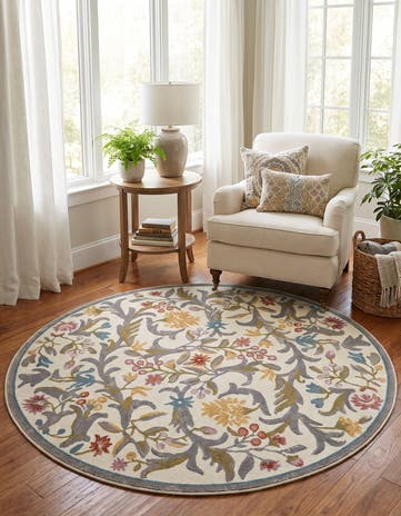 5' x 5' Blossom Round Rug