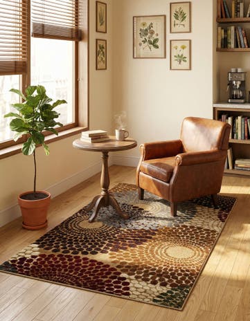 3' x 5' 3 Cafe Rug