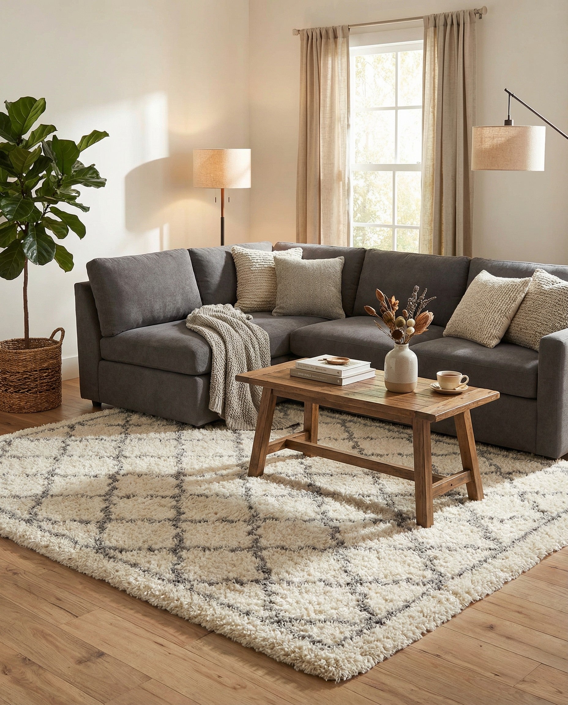 8' x 8' Infinity Shag Square Rug