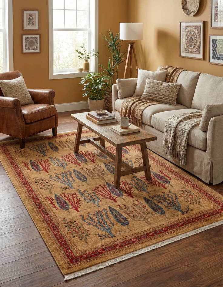 Detail image of 5' x 8' Kashkuli Gabbeh Rug