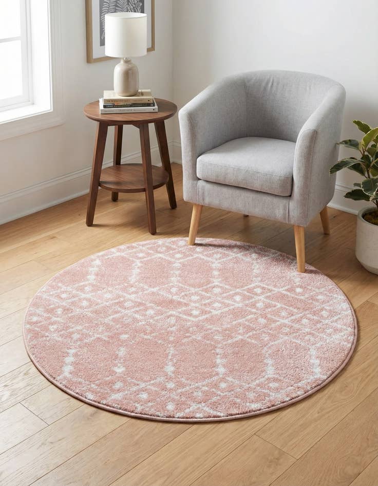 Detail image of 3' x 3' Paxon Trellis Round Rug