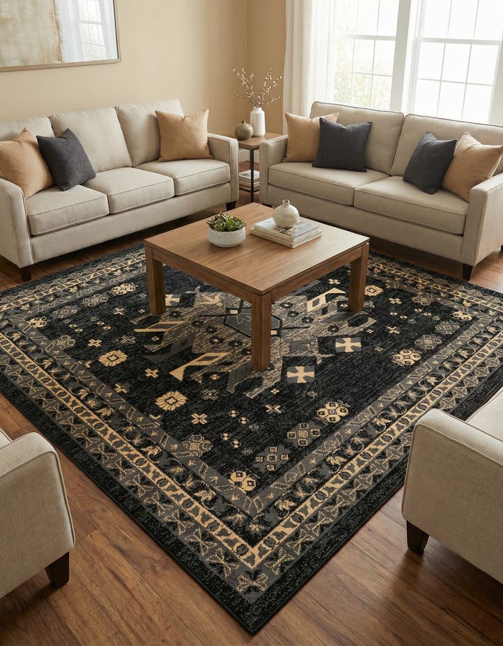 7' 10 x 7' 10 Heris Square Rug