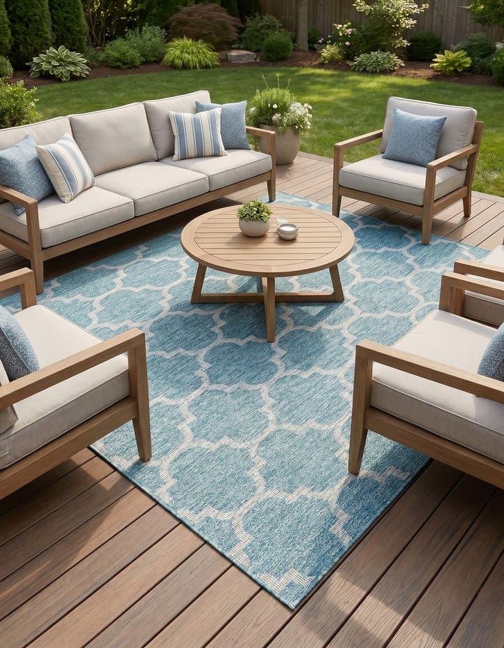 7' 10 x 7' 10 Easy-Clean Lattice Indoor / Outdoo...
