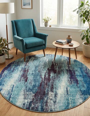 6' x 6' Washable Sevilla Round Rug