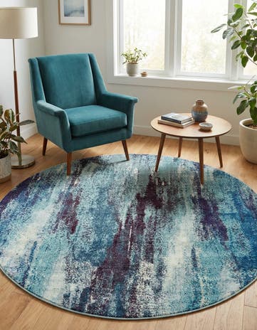 6' x 6' Washable Sevilla Round Rug