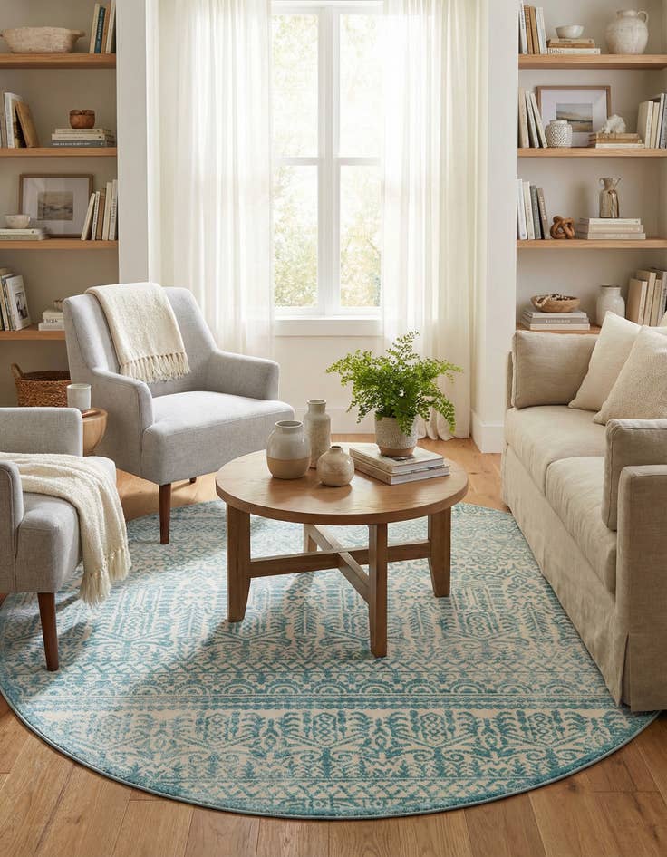 Detail image of Jill Zarin 7' 10 x 7' 10 Uptown Cloisters Round Rug