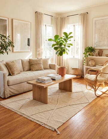 4' x 6' Hand Knotted Moroccan Wool Rug
