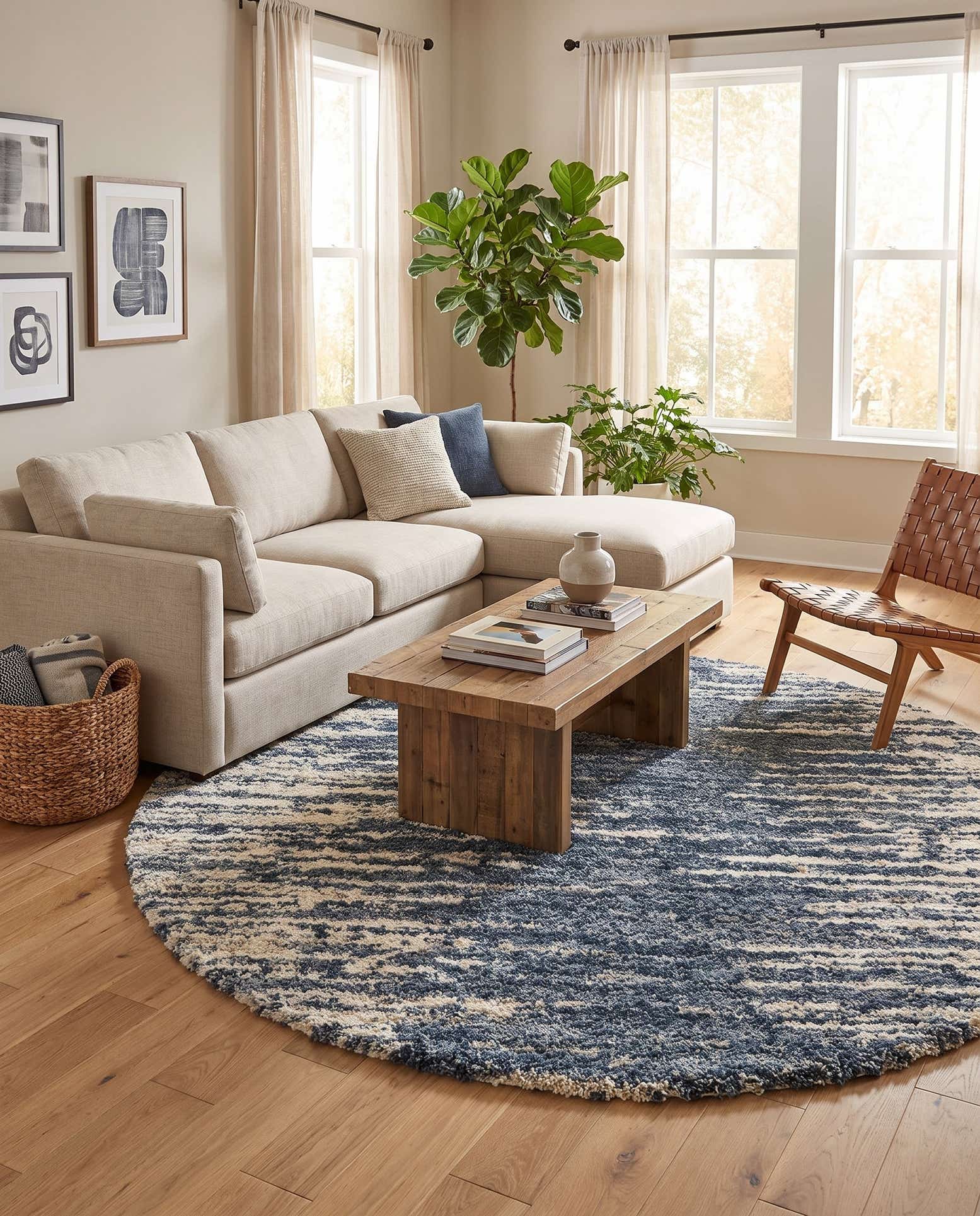 8' x 8' Serenity Shag Round Rug