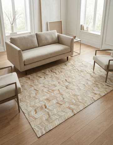 4' x 5' 11 Cowhide Stocks Rug