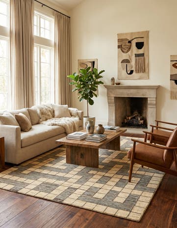 4' 11 x 6' 4 Gabbeh Rug