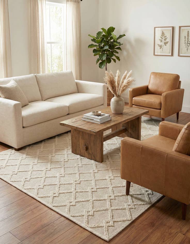 Detail image of 6' 1 x 9'  Hand Knotted Jill Zarin Dorset Rug