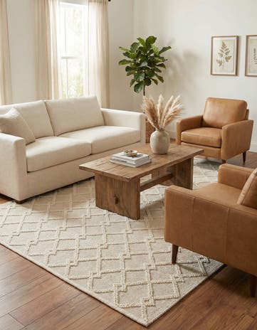 6' 1 x 9' Hand Knotted Jill Zarin Dorset Rug