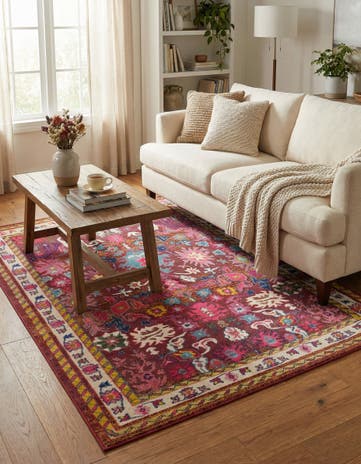 8' x 11' Washable Fleur Rug