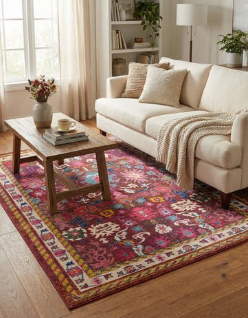 8' x 11' Washable Fleur Rug