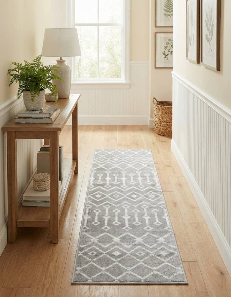 Detail image of 2' x 6' 7 Kasbah Trellis Runner Rug