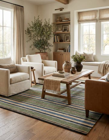4' 9 x 6' 5 Hand Knotted Nepal Wool Rug