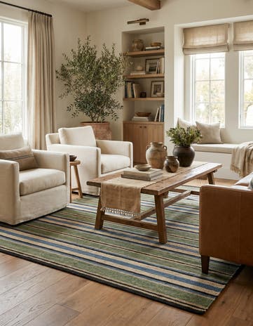 4' 9 x 6' 5 Hand Knotted Nepal Wool Rug
