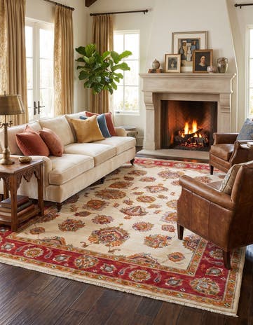 5' 1 x 6' 11 Hand Knotted Ziegler Rug