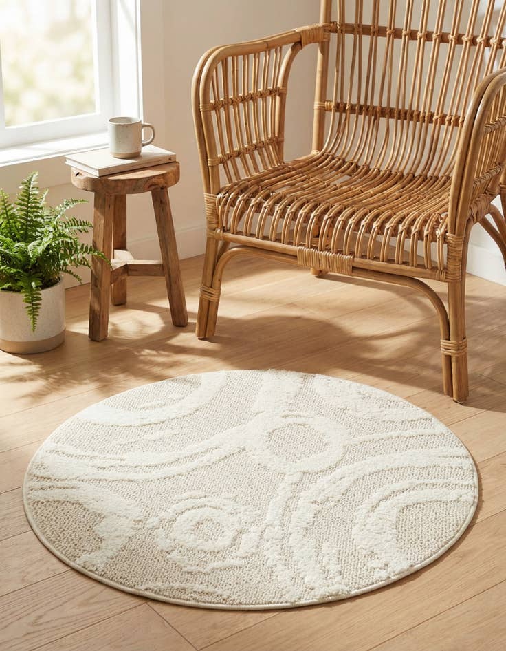 Detail image of 3' 3 x 3' 3 Boho Round Rug