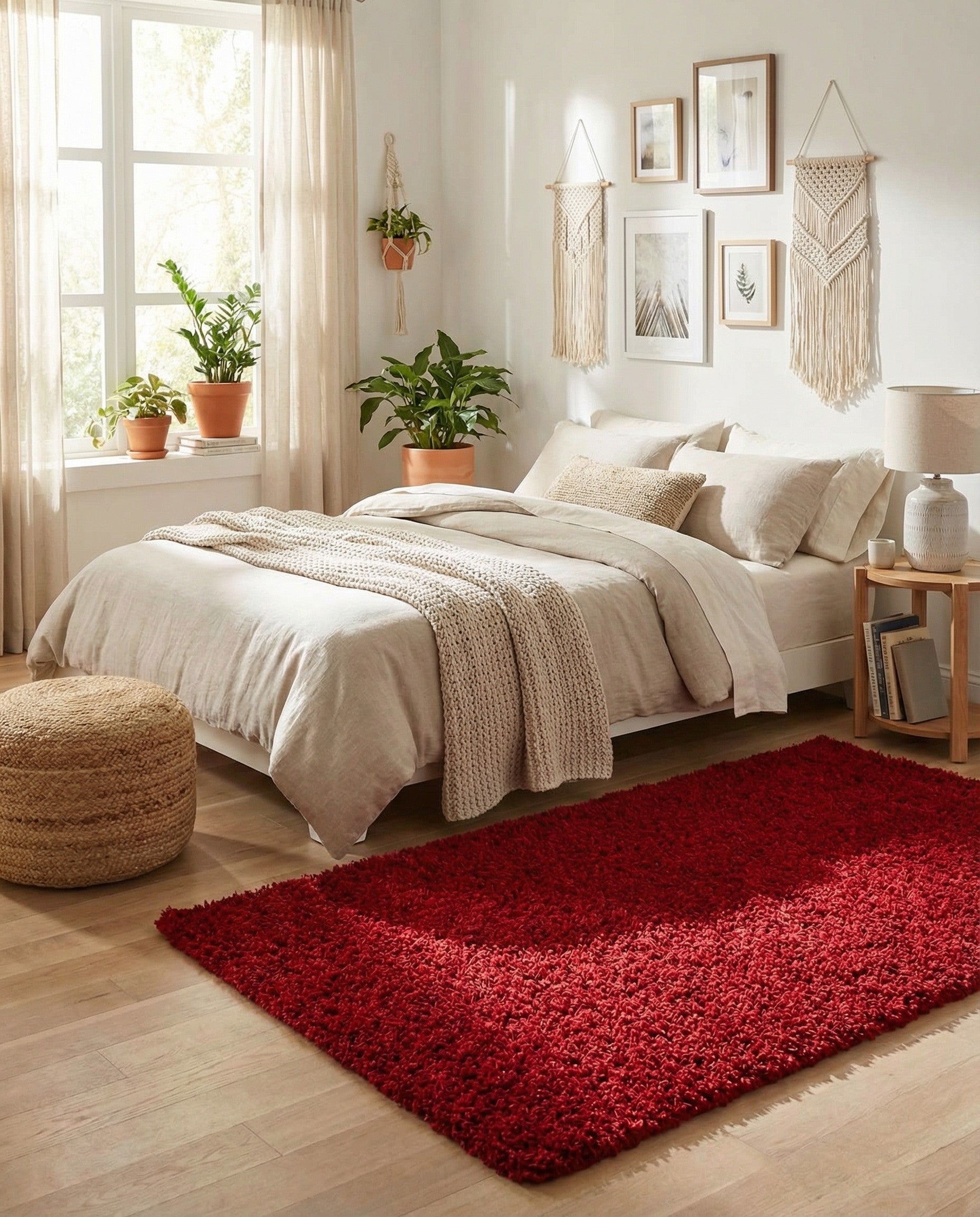  3' x 5' 3 Solid Shag Rug