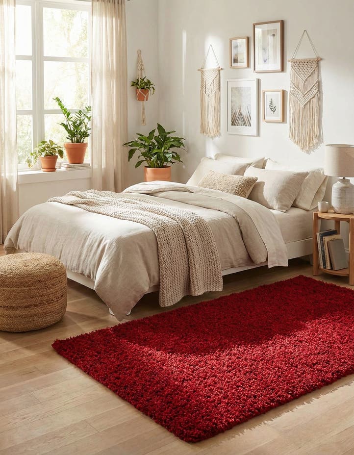 3' x 5' 3 Solid Shag Rug