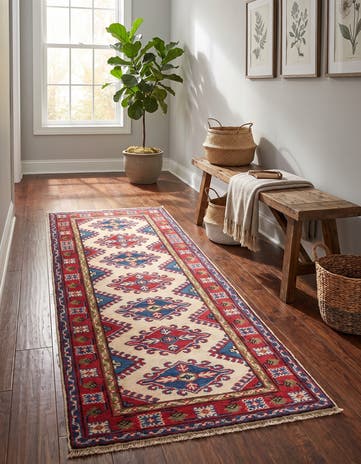 2' 2 x 6' Hand Knotted Kazak Runner Rug
