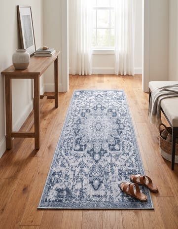 Light Gray Renaissance Runner Rug